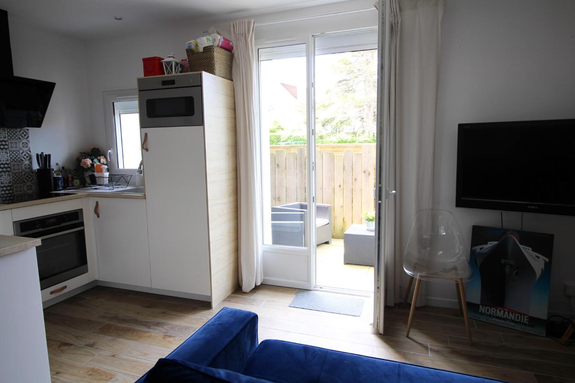 Appartement Avec Terrasse Privee, Plage A Pied Saint-Aubin-Sur-Mer  Eksteriør bilde