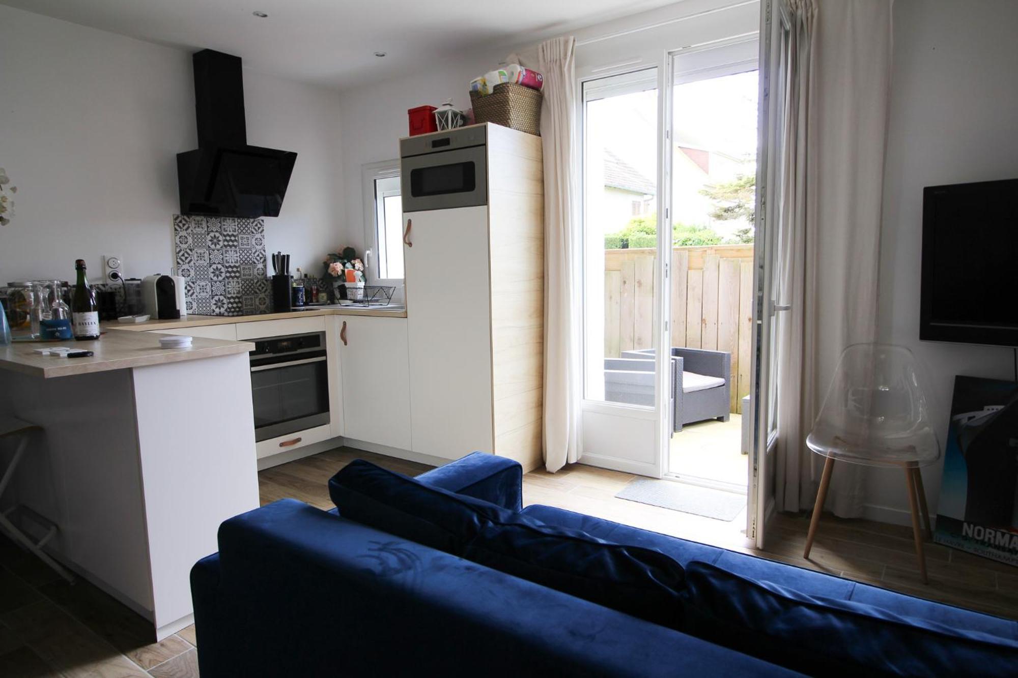 Appartement Avec Terrasse Privee, Plage A Pied Saint-Aubin-Sur-Mer  Eksteriør bilde