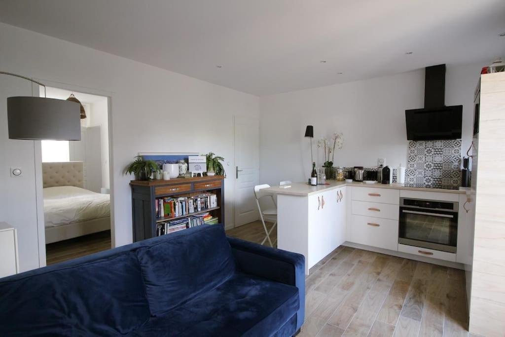 Appartement Avec Terrasse Privee, Plage A Pied Saint-Aubin-Sur-Mer  Eksteriør bilde