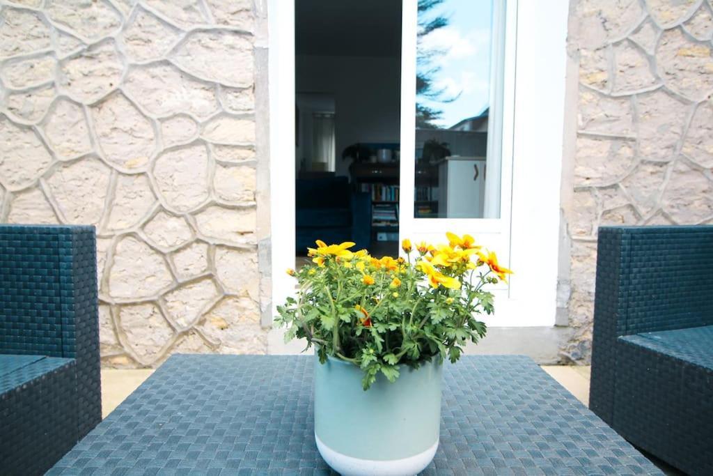 Appartement Avec Terrasse Privee, Plage A Pied Saint-Aubin-Sur-Mer  Eksteriør bilde